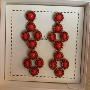 Red Sardinia chandelier earrings